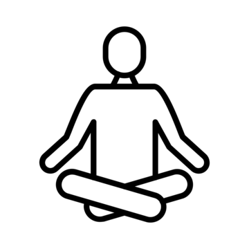 pngtree meditation line icon png image 6618825